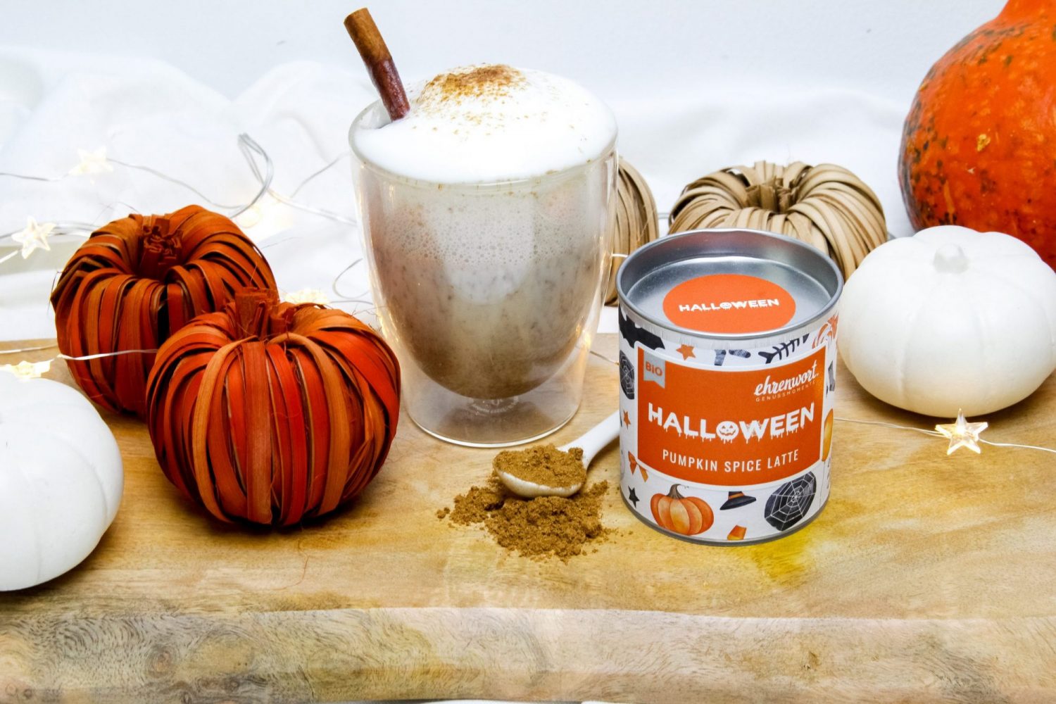 BIO Pumpkin Spice Latte GewĂĽrz - jetzt neu im exklusiven Halloween Design